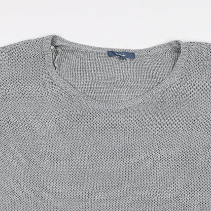 Preloved EVIE Womens Silver  Knit Pullover Jumper Size M - Detail
