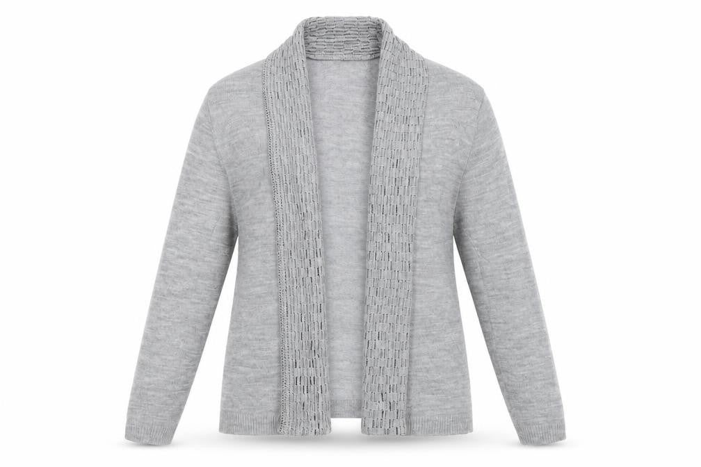 Preworn Womens Grey  Knit Cardigan Jumper Size S
