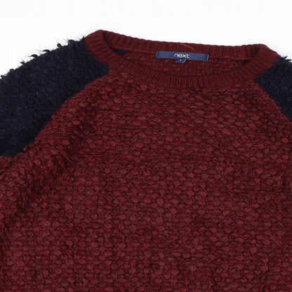 Preloved NEXT Womens Brown  Knit Pullover Jumper Size 6 - Detail