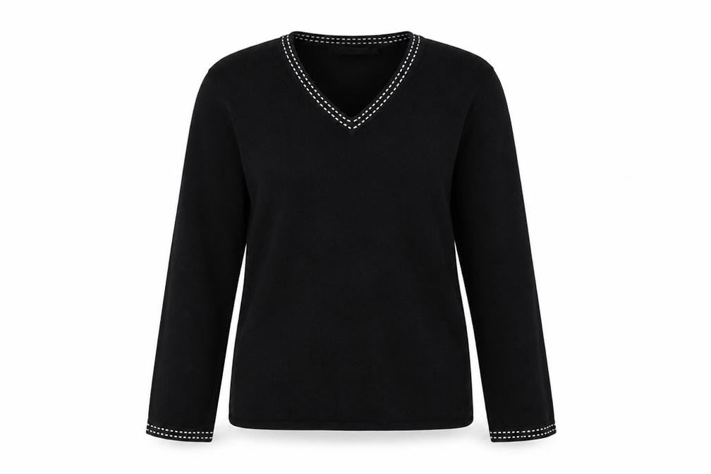 Debbie Morgan Womens Black   Pullover Jumper Size S