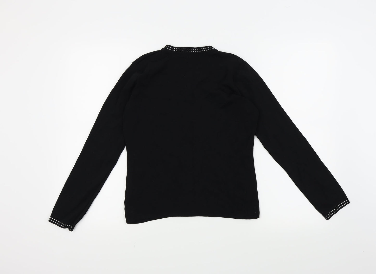 Debbie Morgan Womens Black   Pullover Jumper Size S