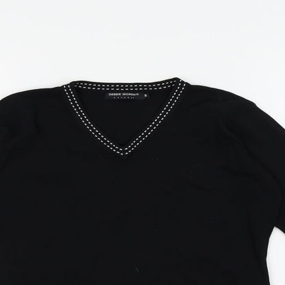 Debbie Morgan Womens Black   Pullover Jumper Size S