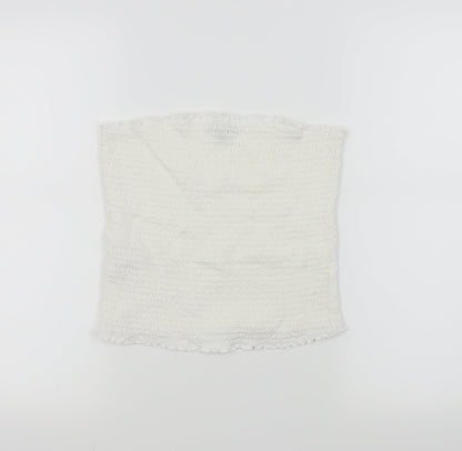 Papaya Womens White   Cropped Tank Size 14