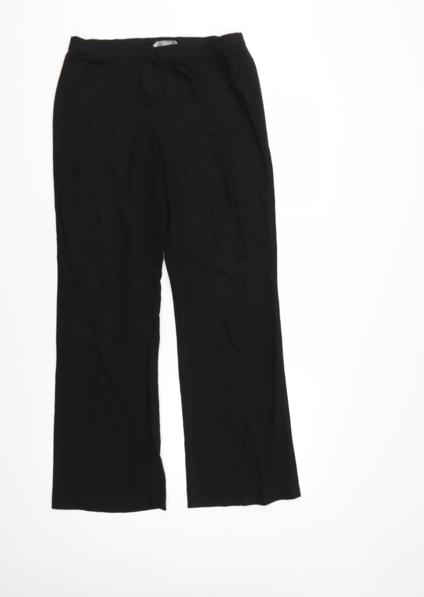 Marks & Spencer Womens Black   Trousers  Size 12 L28 in