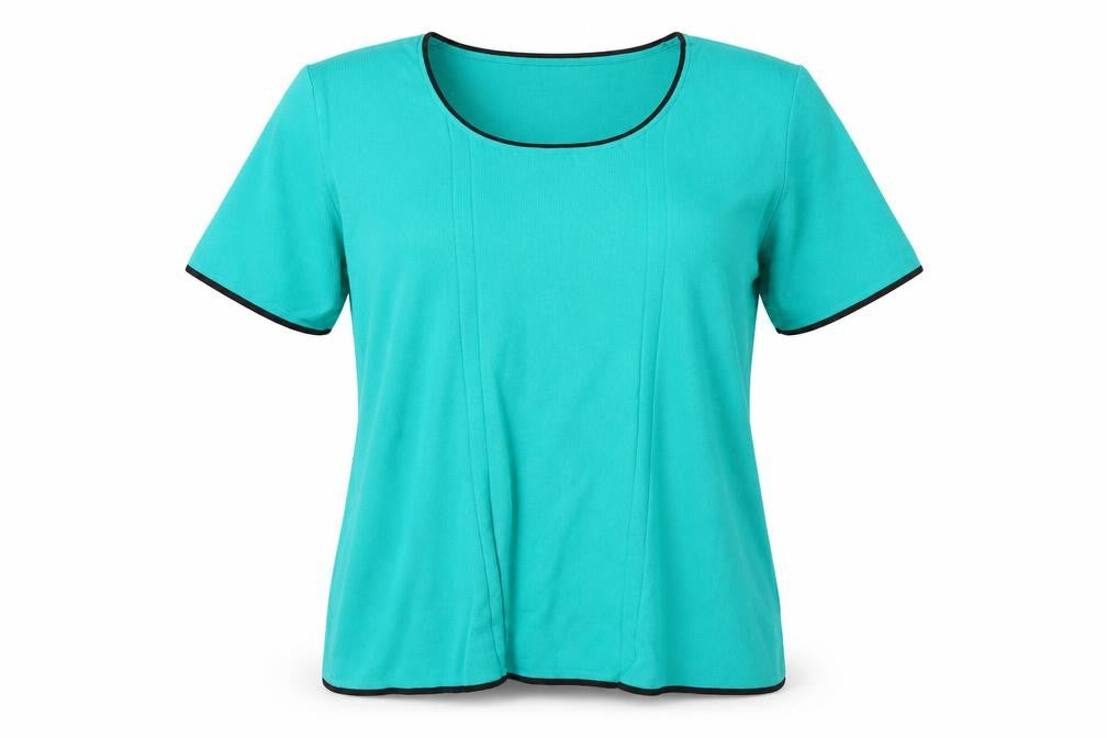 Just Elegance Womens Green   Basic Blouse Size L