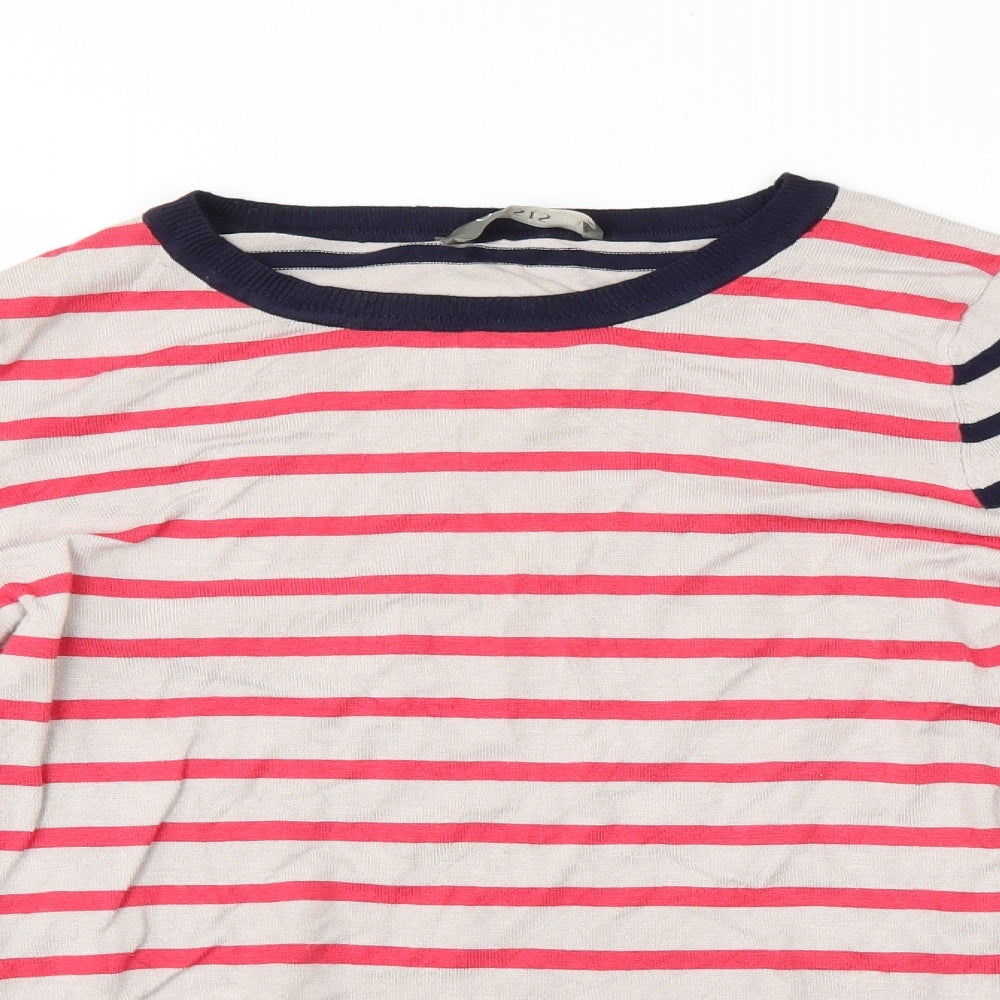 Oasis Womens Multicoloured Striped  Pullover Sweatshirt Size S