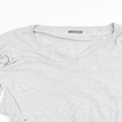 Preloved South Womens Grey   Basic T-Shirt Size 10 - Detail