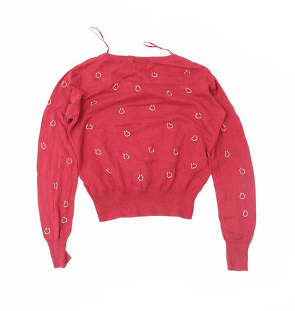 New Look Womens Red   Pullover Jumper Size 14