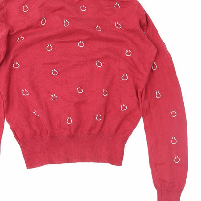 New Look Womens Red   Pullover Jumper Size 14