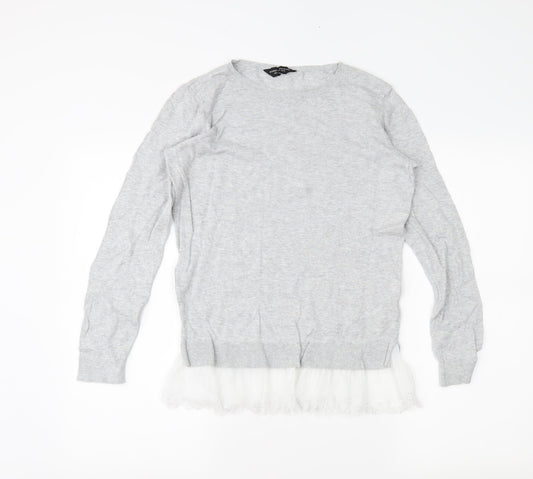 Dorothy Perkins Womens Grey   Tunic Jumper Size 6