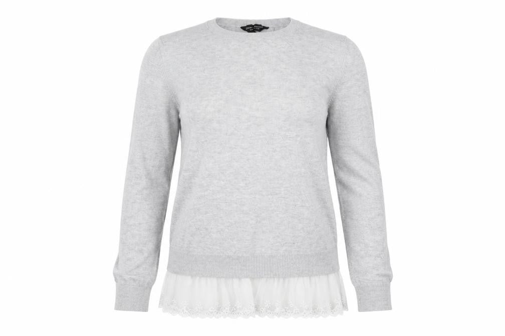 Dorothy Perkins Womens Grey   Tunic Jumper Size 6