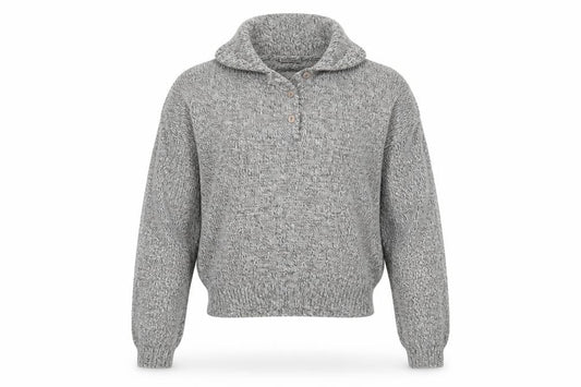 Damart Womens Grey   Henley Jumper Size 8