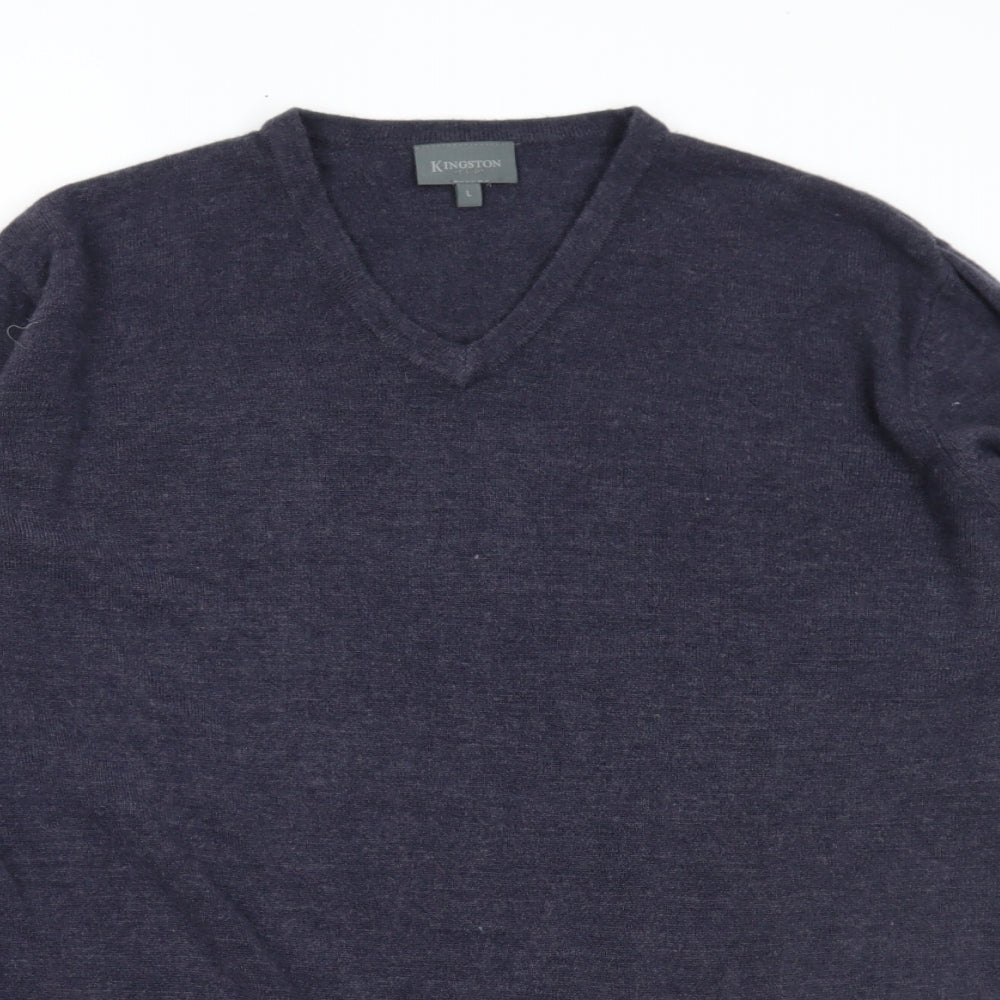Kingston Mens Blue   Pullover Jumper Size L