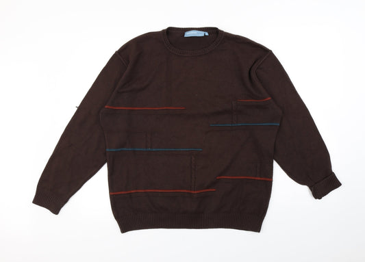 Greenwood Mens Brown   Pullover Jumper Size M