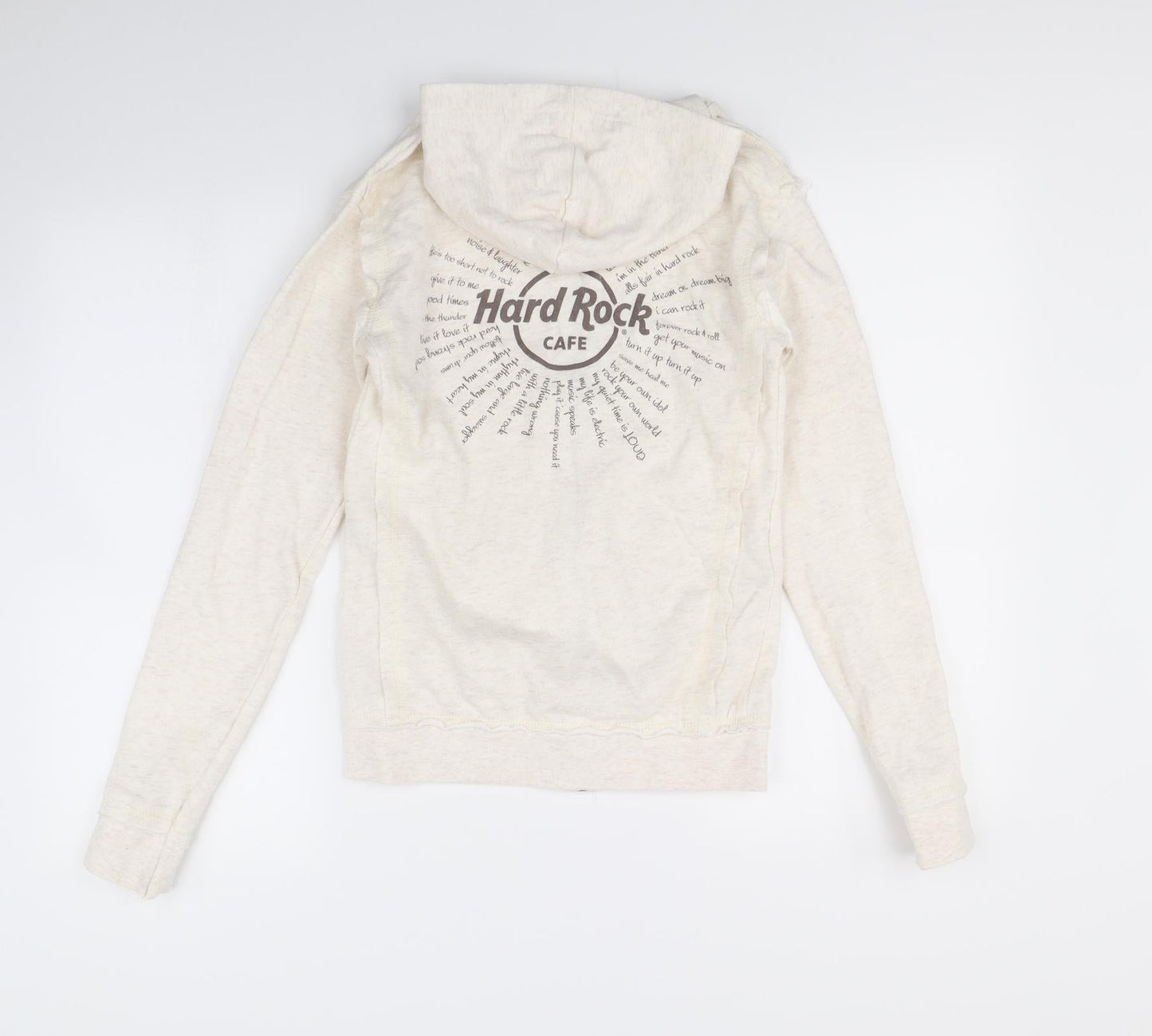 Primark Womens Beige   Full Zip Hoodie Size S