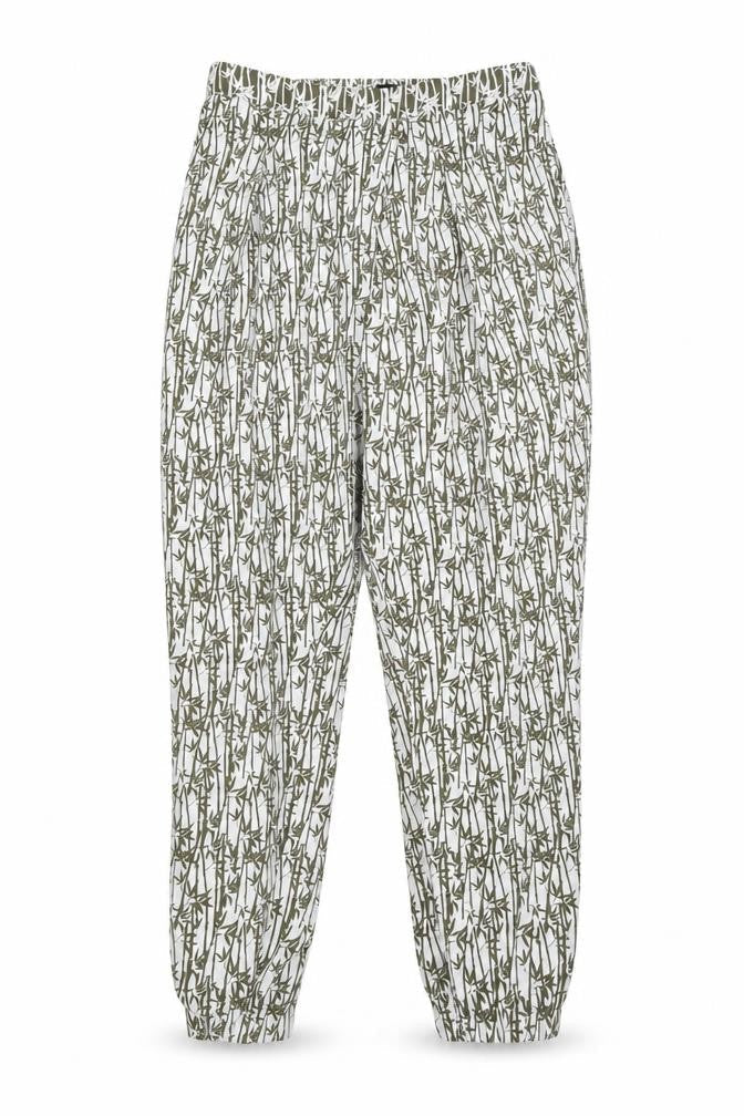 Topshop Womens Green Floral  Trousers  Size 10 L28 in