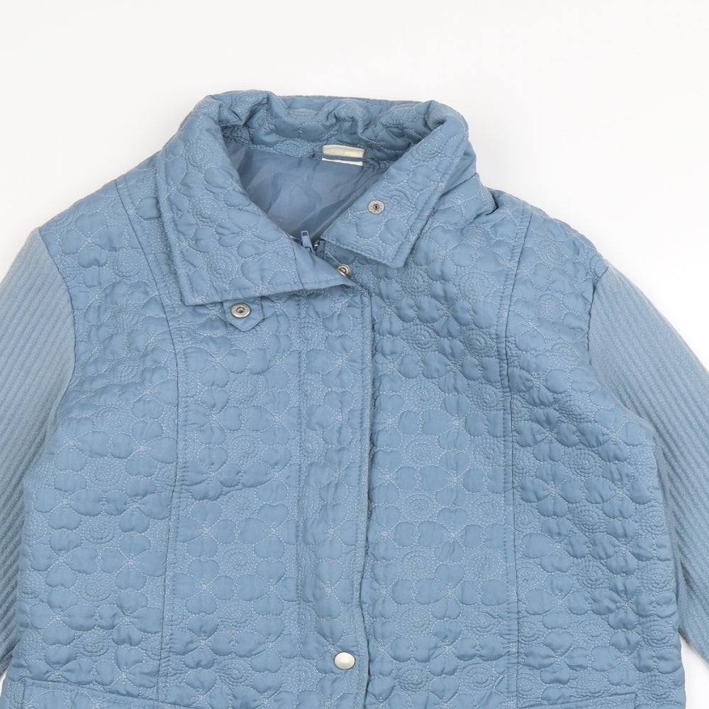 Gabriella Vicenza Womens Blue   Rain Coat Coat Size 14