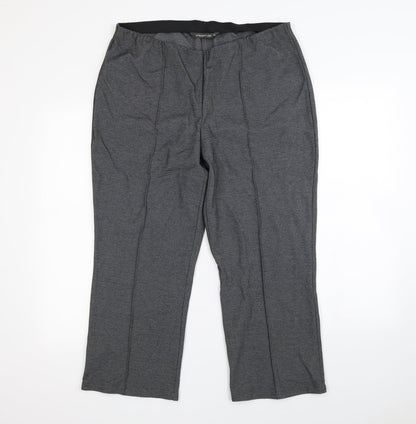 Preworn Womens Grey   Dress Pants Trousers Size 16 L24 in