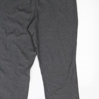 Preworn Womens Grey   Dress Pants Trousers Size 16 L24 in