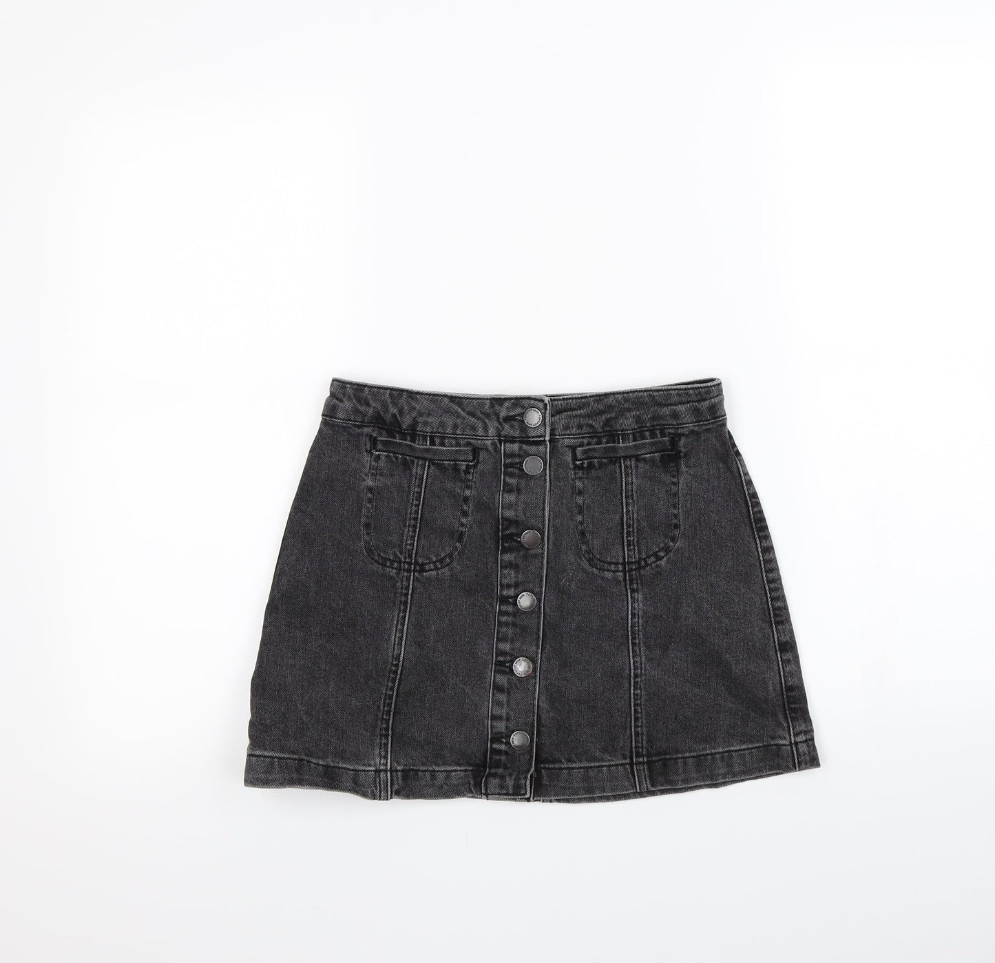 Topshop Womens Grey   Mini Skirt Size 6