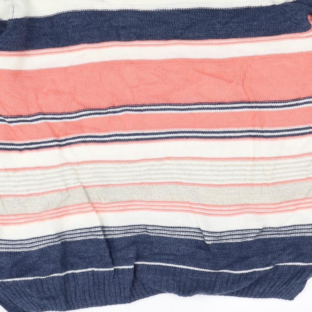 Isle Womens Multicoloured Striped  Pullover Jumper Size L