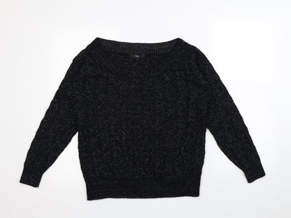 Preloved NEXT Womens Black   Pullover Jumper Size M - Front
