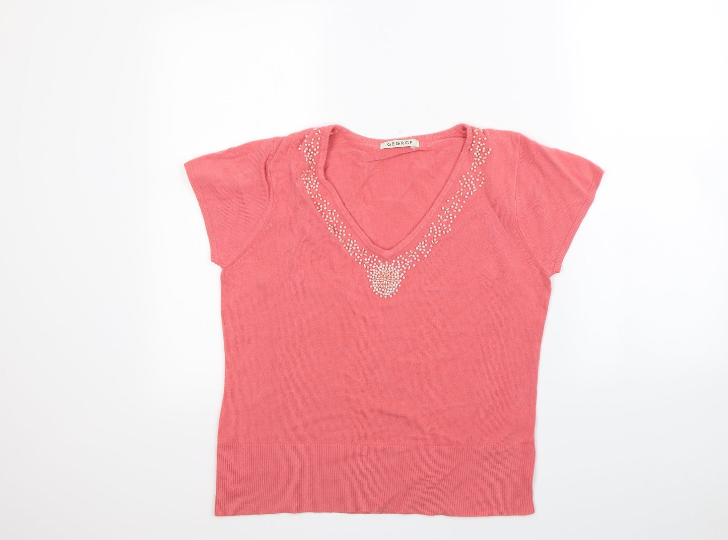George Womens Pink   Basic Blouse Size 16