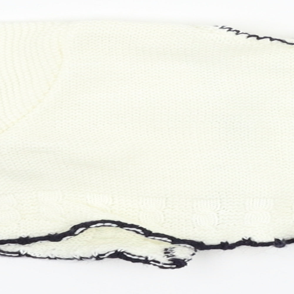 Zip Zap Girls White   Cardigan Jumper Size 6-9 Months