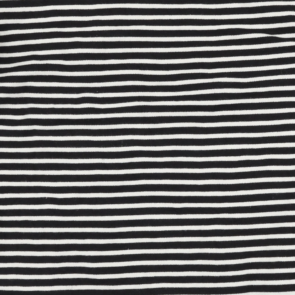 Peter Werth Womens Black Striped  Pullover Jumper Size L
