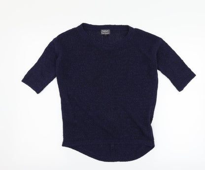 Preloved NEXT Womens Blue   Basic T-Shirt Size 6 - Front
