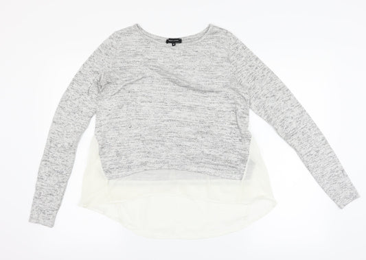 New Look Womens Silver   Pullover Jumper Size 10