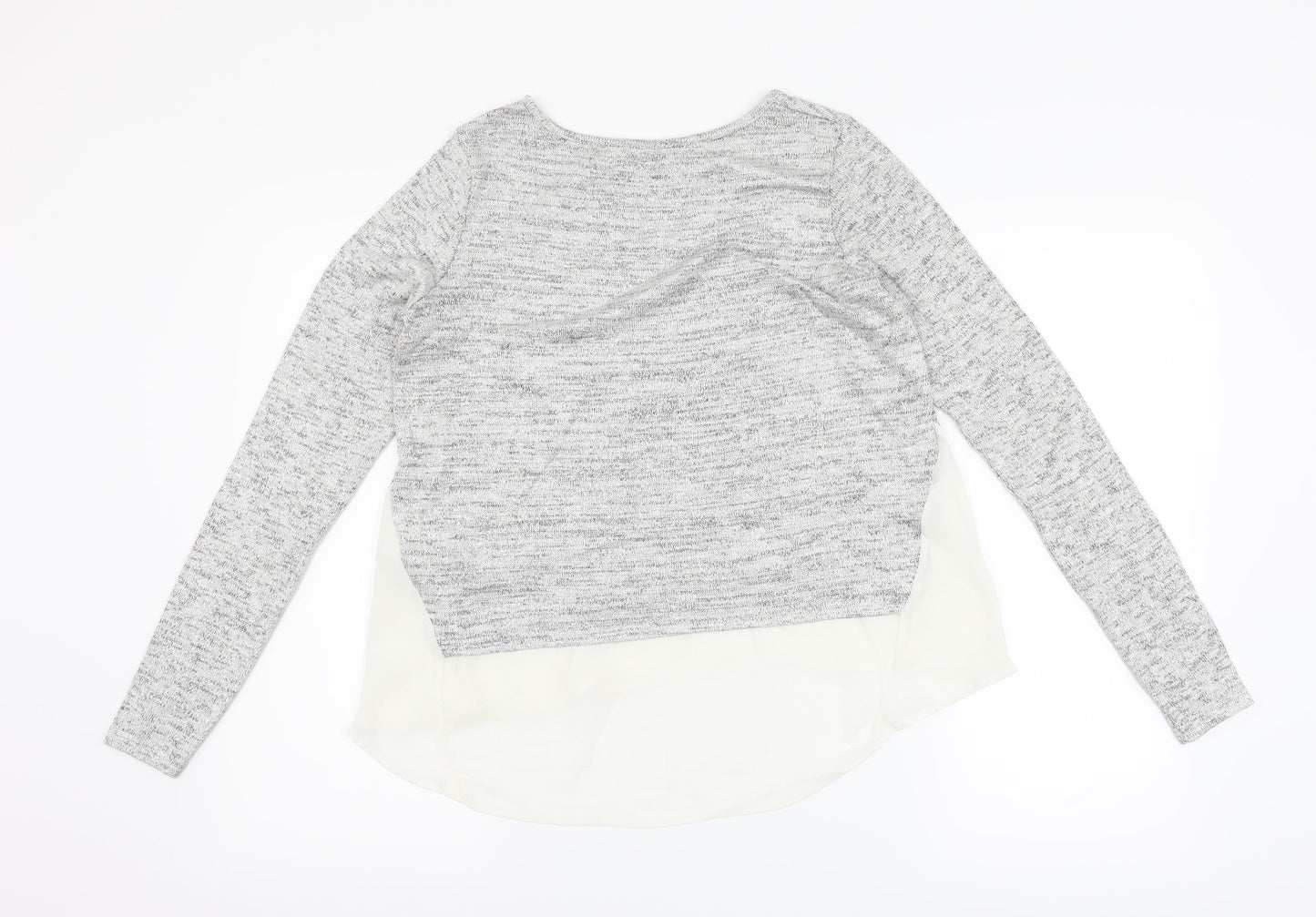 New Look Womens Silver   Pullover Jumper Size 10