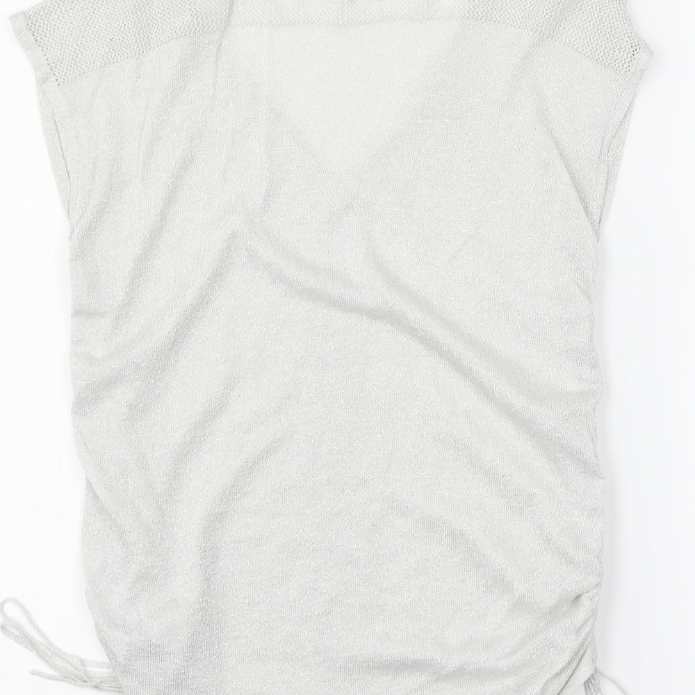 NEXT Womens Silver   Basic T-Shirt Size 6