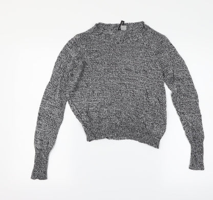 H&M Womens Black   Pullover Jumper Size XS