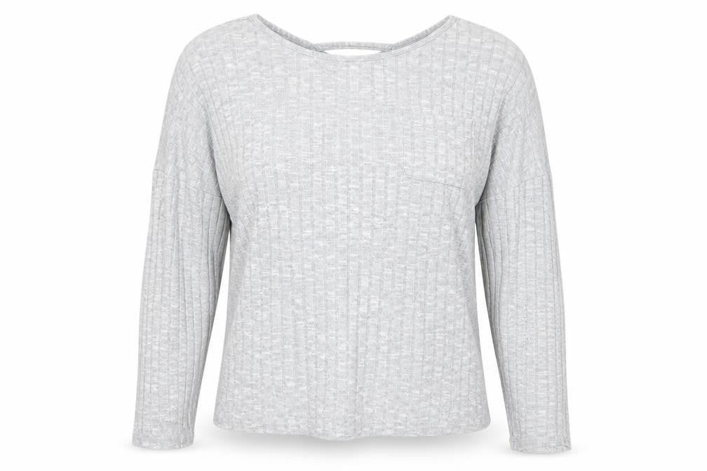 Papaya Womens Grey  Knit Pullover Jumper Size L