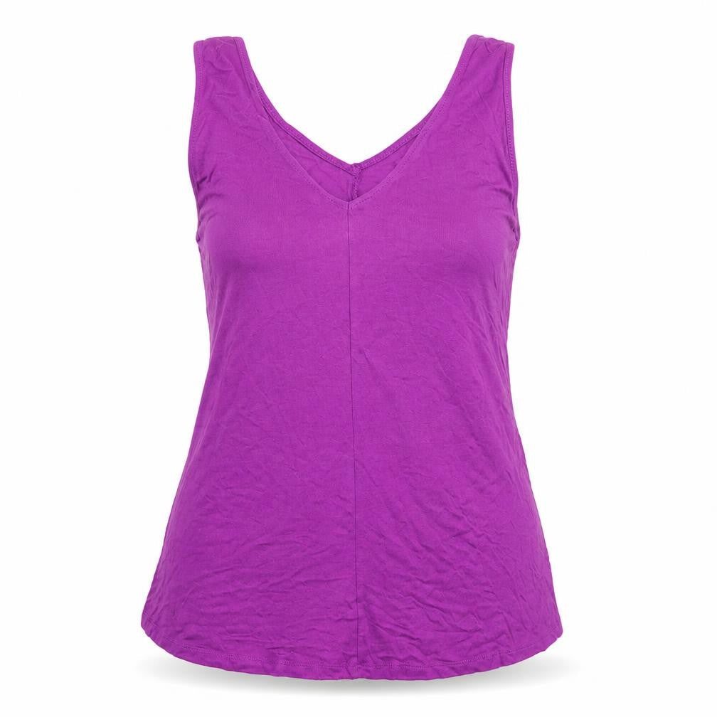 George Womens Purple  Jersey Basic Tank Size 8