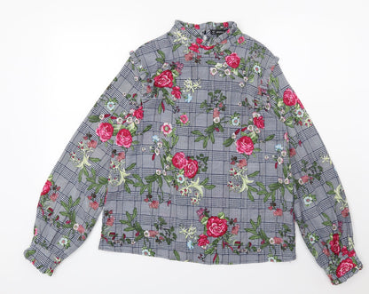 Preloved Jeuvre Womens Multicoloured Floral  Basic Blouse Size S - Front