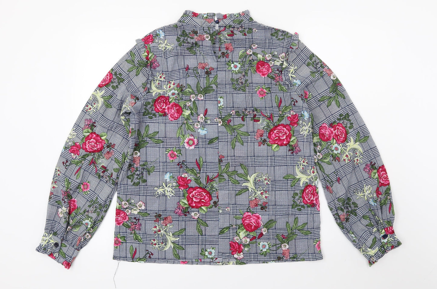 Jeuvre Womens Multicoloured Floral  Basic Blouse Size S