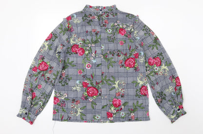 Preloved Jeuvre Womens Multicoloured Floral  Basic Blouse Size S - Back