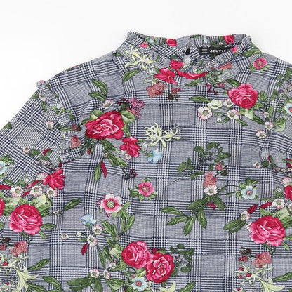 Preloved Jeuvre Womens Multicoloured Floral  Basic Blouse Size S - Detail