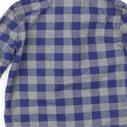 Preloved F&F Boys Black Check  Basic Button-Up Size 6-7 Years - Label