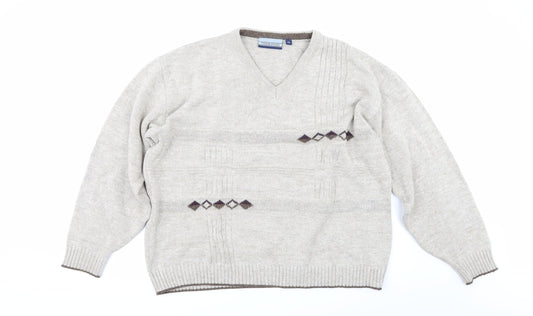 Tom Hanson Mens Beige   Pullover Jumper Size XL