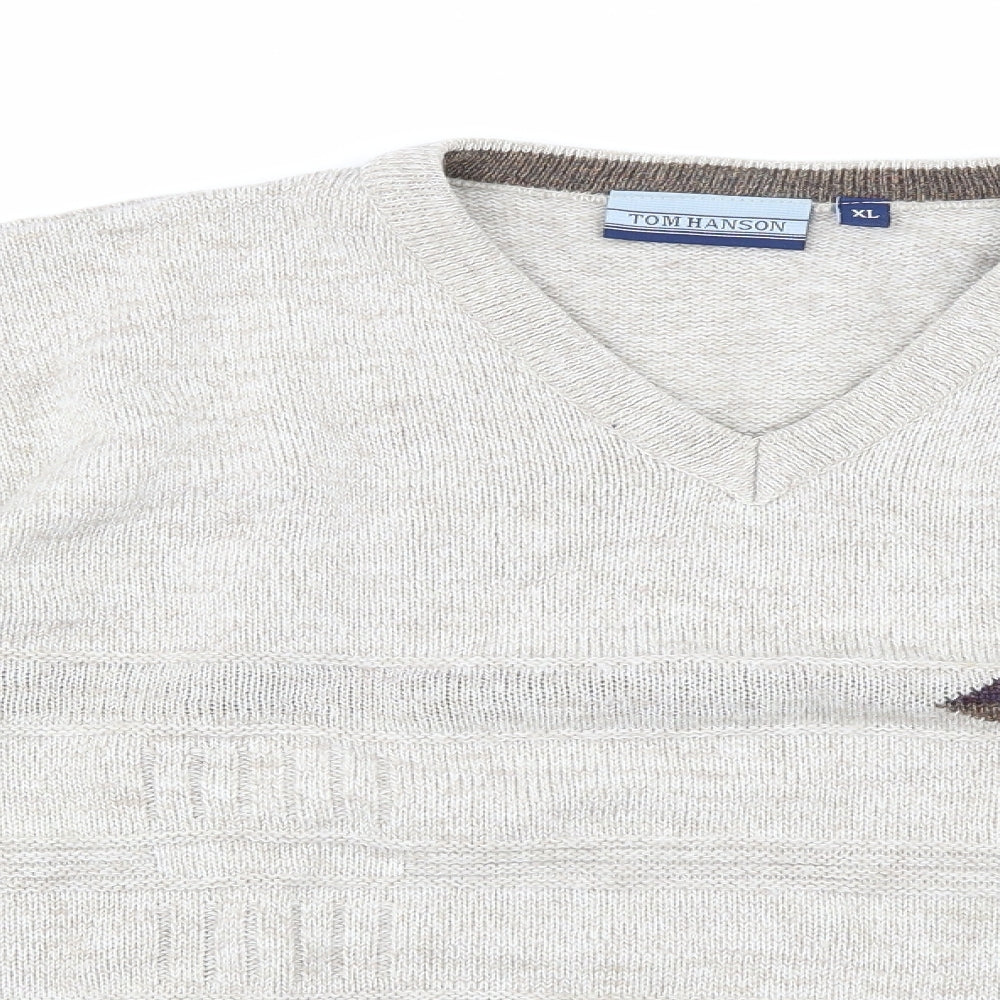 Tom Hanson Mens Beige   Pullover Jumper Size XL