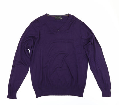 Preloved Marks and Spencer Mens Purple   Pullover Jumper - Front