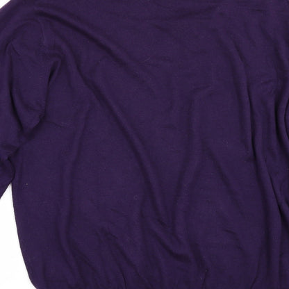 Preloved Marks and Spencer Mens Purple   Pullover Jumper - Label