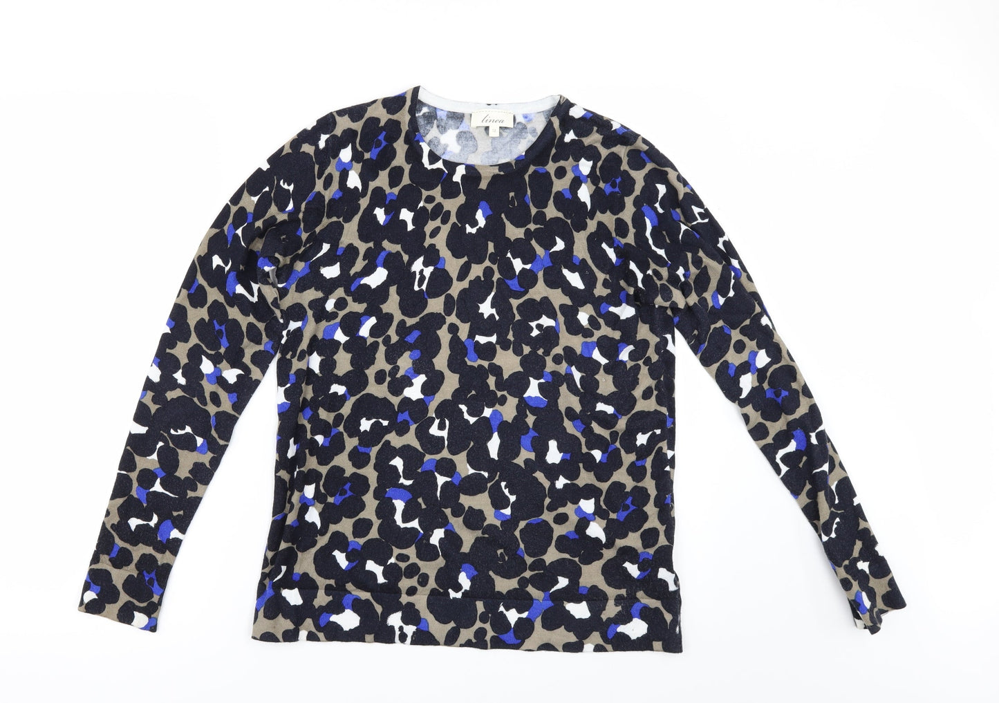 Linea Womens Multicoloured Animal Print  Pullover Jumper Size 12