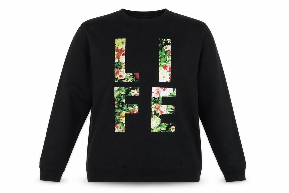 Independent Trading Company Womens Black    Sweatshirt Size XL