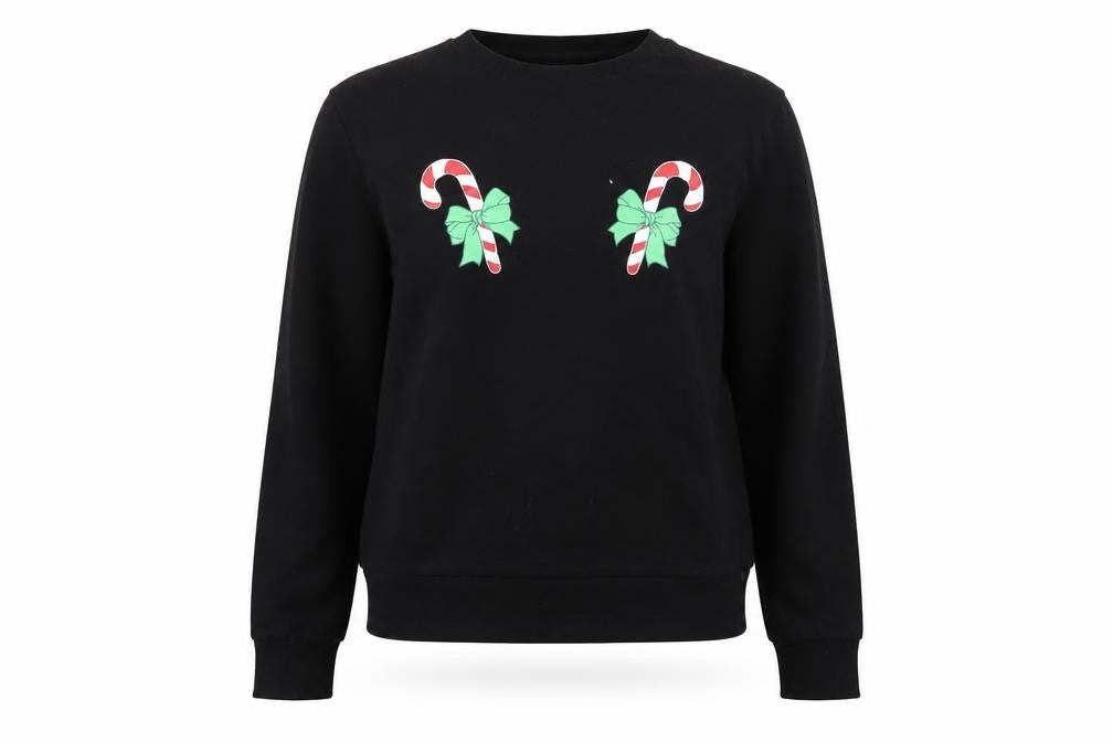 Divided by H&M Womens Black   Pullover Sweatshirt Size S