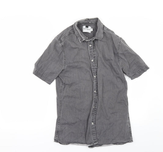 Topman Mens Gold    Button-Up Size S
