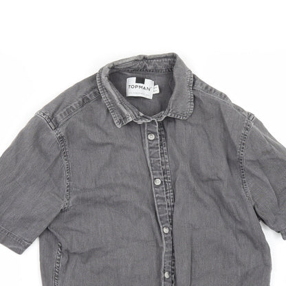 Topman Mens Gold    Button-Up Size S